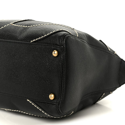 Chanel Caviar CC Stitched Hobo Black 10 of 10