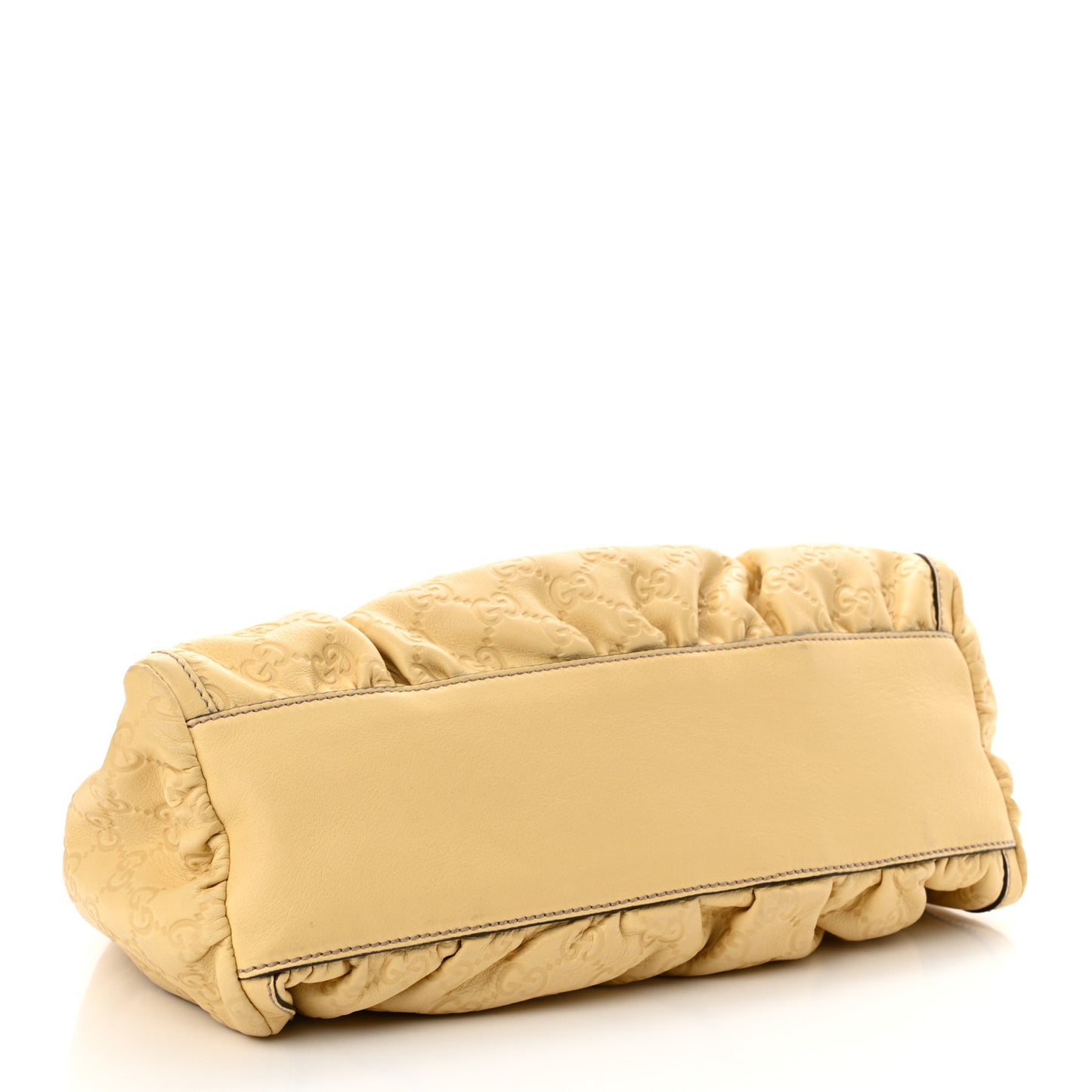 Guccissima Small D Gold Ring Shoulder Bag Yellow