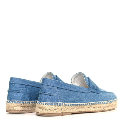 Hermes Denim Canvas Womens Trip Espadrilles 36 Bleu Clair 4 of 8