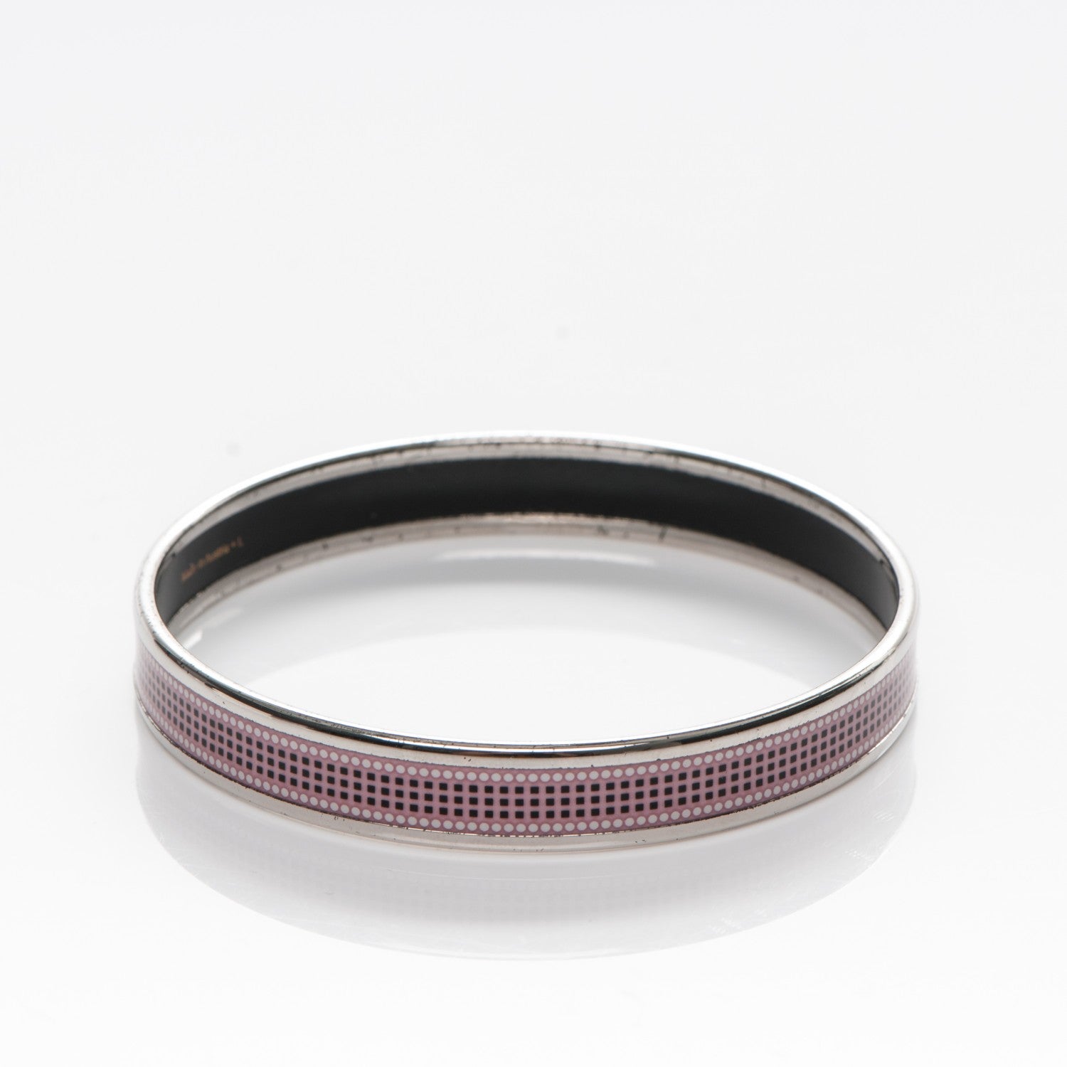 Hermes Enamel Printed Narrow Recherche H Bracelet 70 3 of 5