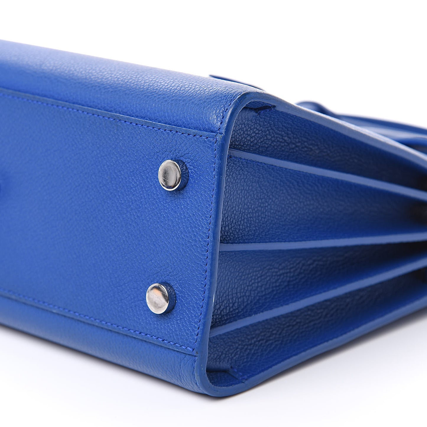 Grained Calfskin Baby Sac De Jour Royal Blue