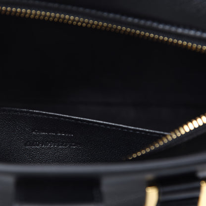 Saint Laurent Calfskin Monogram Baby Cabas Black 9 of 10