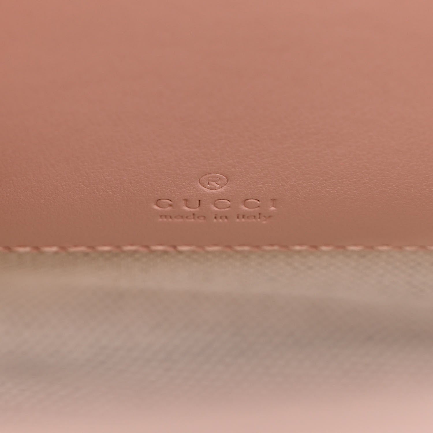 Gucci Calfskin GG Matelasse Mini Top Slip Handle Crossbody Bag Perfect Pink Natural 6 of 10
