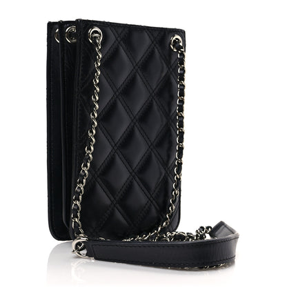 Chanel Calfskin Quilted Crossbody CC Phone Holder Black 3 of 8