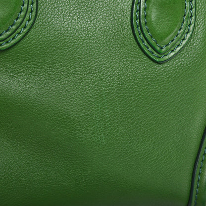 Celine Smooth Calfskin Nano Luggage Green 11 of 12