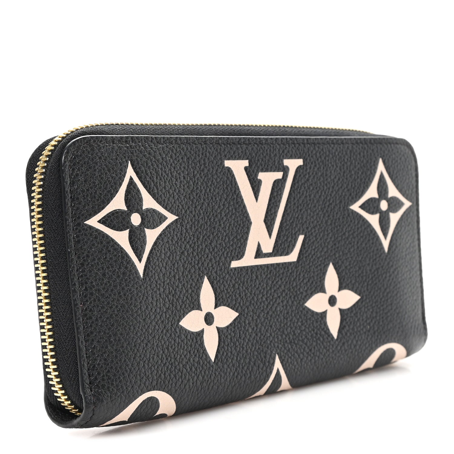 Louis Vuitton Empreinte Monogram Giant Zippy Wallet Black Beige 3 of 7