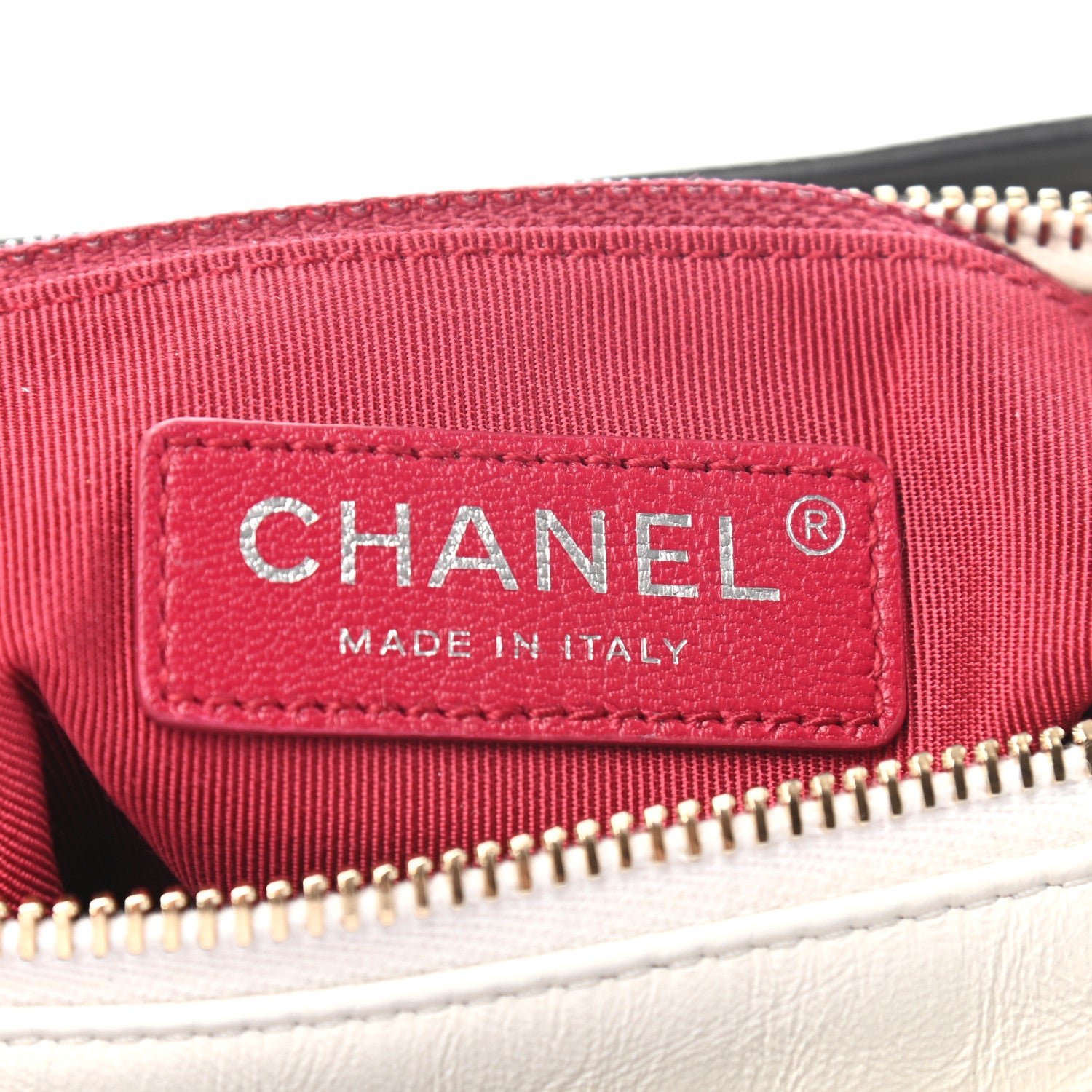 Chanel Aged Calfskin Quilted Small Gabrielle Hobo Black White 6 of 9