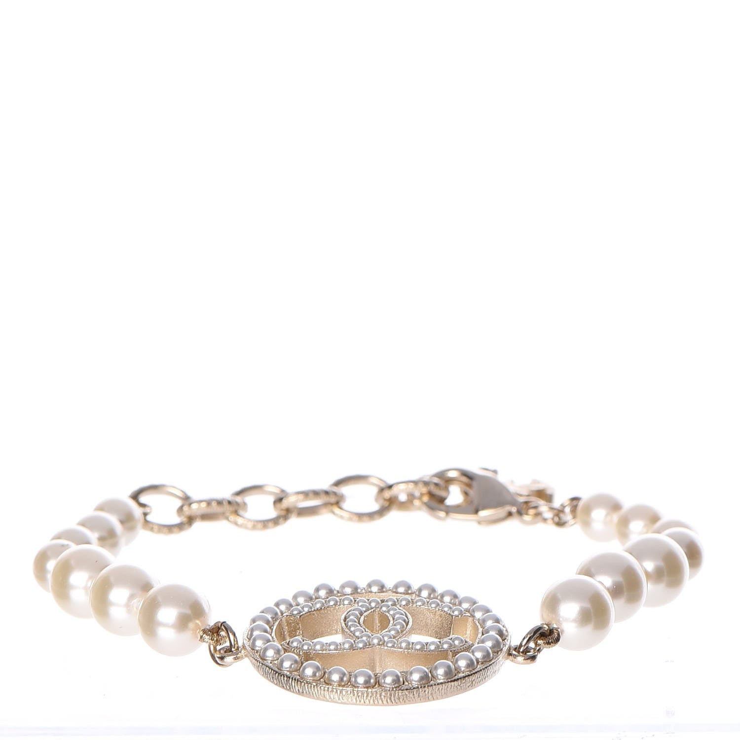 Chanel Pearl CC Bracelet Gold 3 of 6