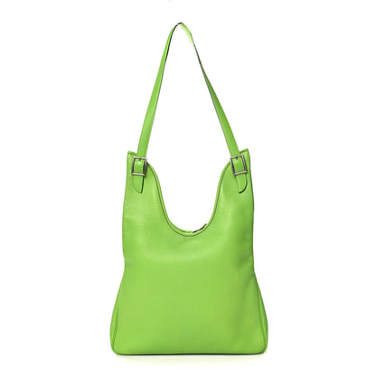 Hermes Taurillon Clemence Massai PM Vert Cru 1 of 11