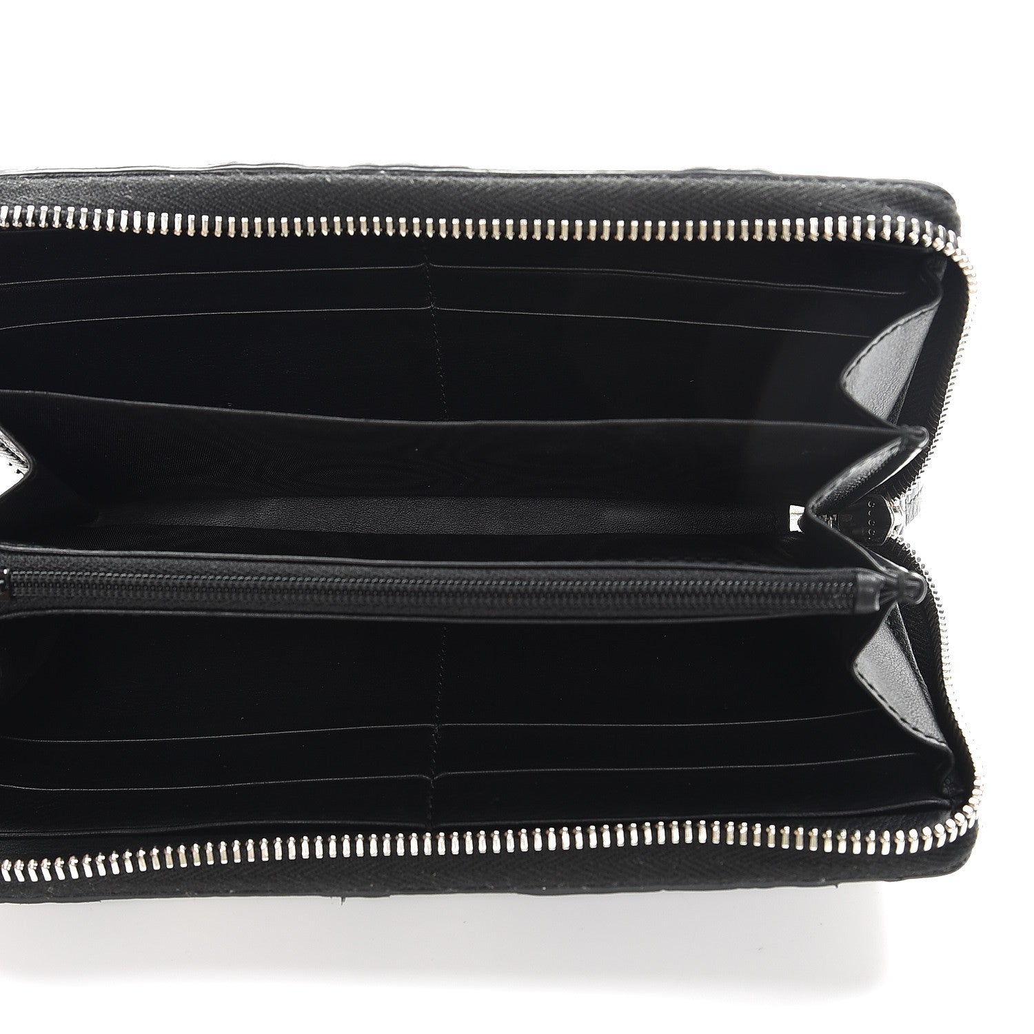 Gucci GG Supreme Monogram Arabesque Zip Around Wallet Black 5 of 6