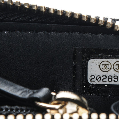 Chanel Caviar Quilted Large Gusset Double Zip Around Wallet Black 8 of 15