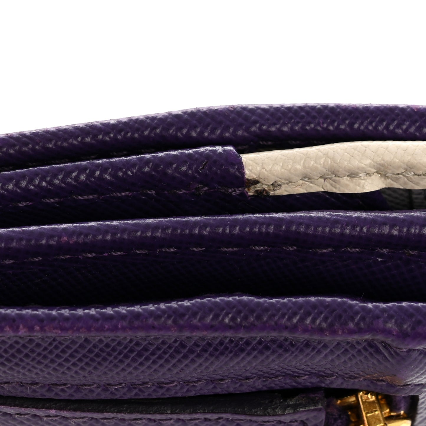 Saffiano Lux Continental Flap Travel Wallet Viola Multicolor