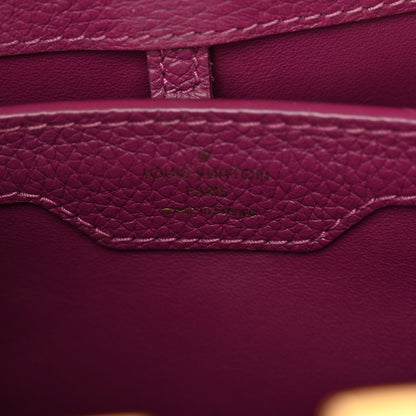 Louis Vuitton Taurillon Studded Sol Capucines BB Magenta 6 of 12