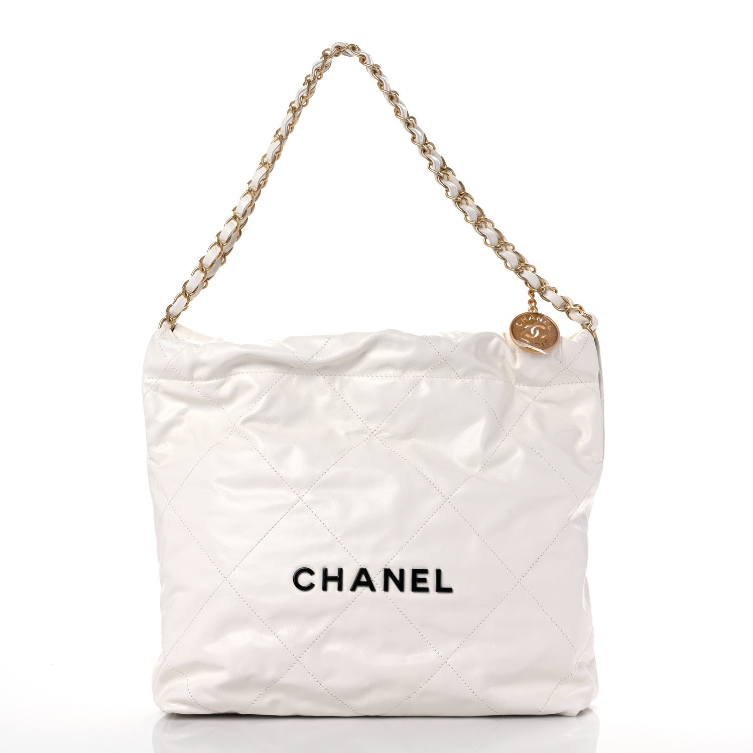 Chanel Calfskin Quilted Small Chanel 22 White 3 of 11