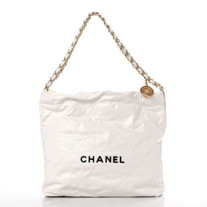 Chanel Calfskin Quilted Small Chanel 22 White 3 of 11