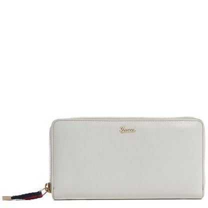 Gucci Calfskin Capri Zip Around Wallet White 1 of 8