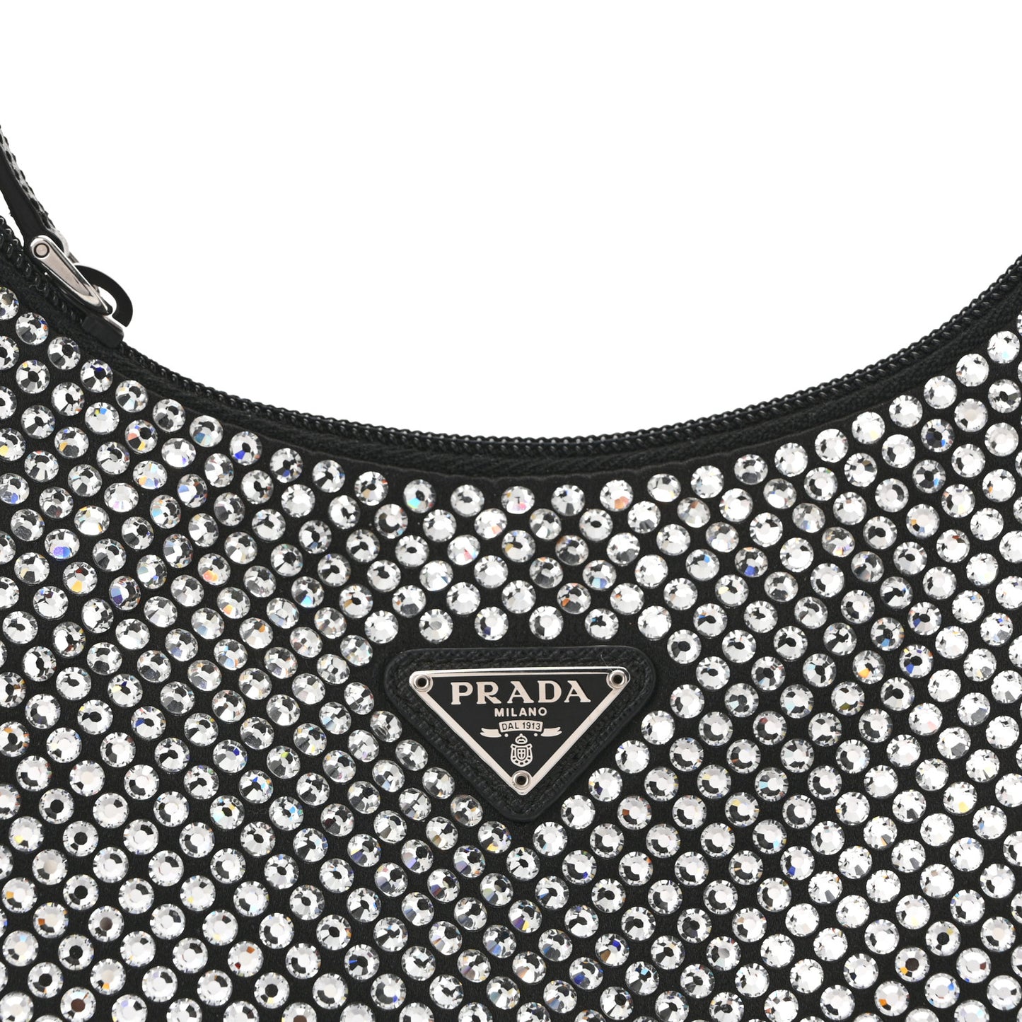 Satin Crystal Mini Re-Edition 2000 Bag Cristal