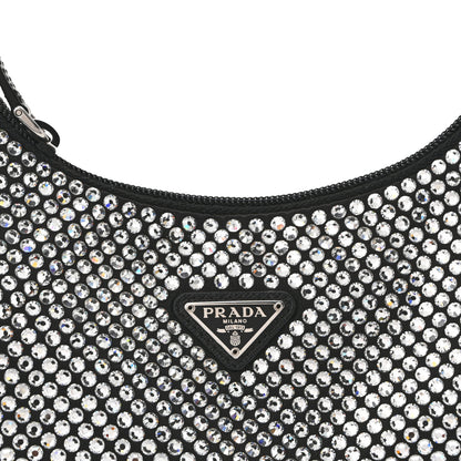 Prada Satin Crystal Mini Re-Edition 2000 Bag Cristal 8 of 12