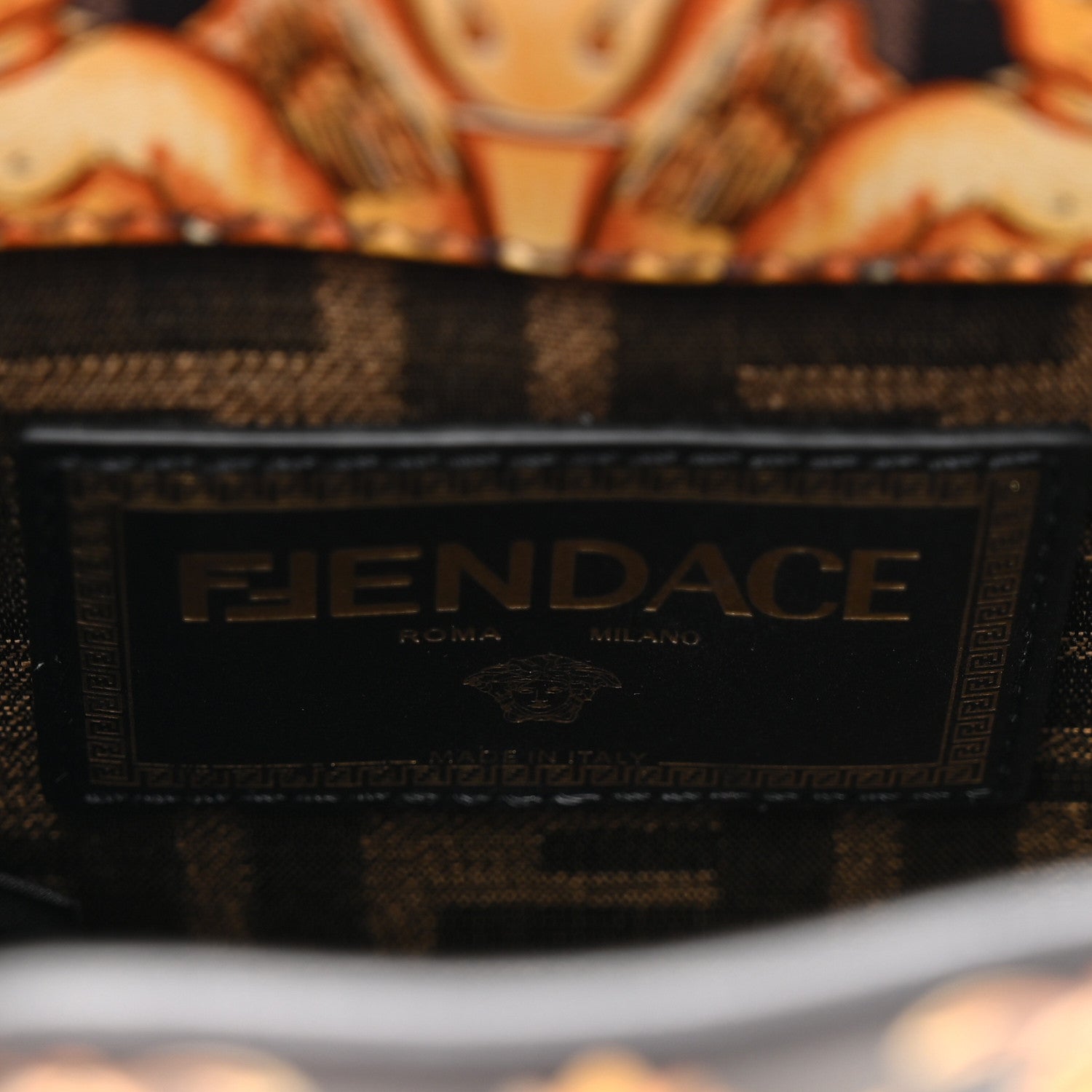 Fendi X VERSACE Vitello King Catalan Mirror Plexiglass Fendace FF