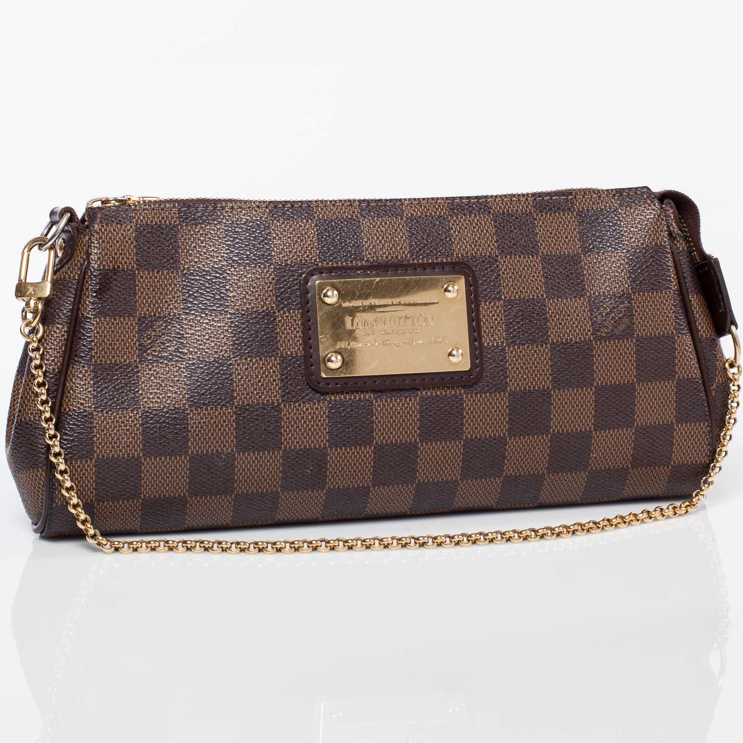 Louis Vuitton Damier Ebene Eva Clutch 1 of 7