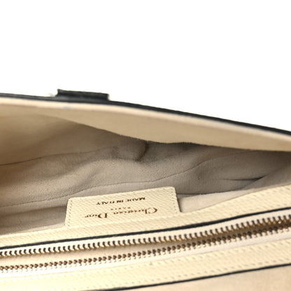 Christian Dior Grained Calfskin Saddle Bag White 5 of 8