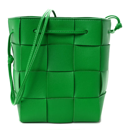 Bottega Veneta Nappa Maxi Intrecciato Small Cassette Bucket Bag Parakeet 1 of 8