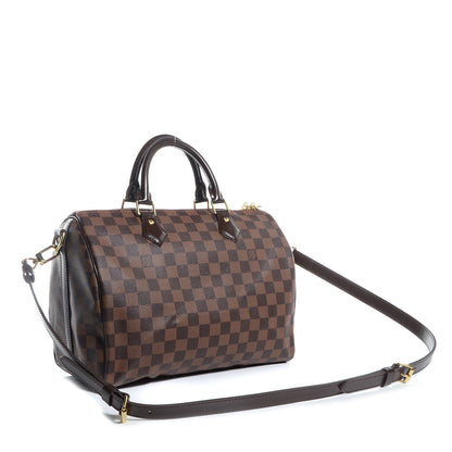 Louis Vuitton Damier Ebene Speedy Bandouliere 30 3 of 9