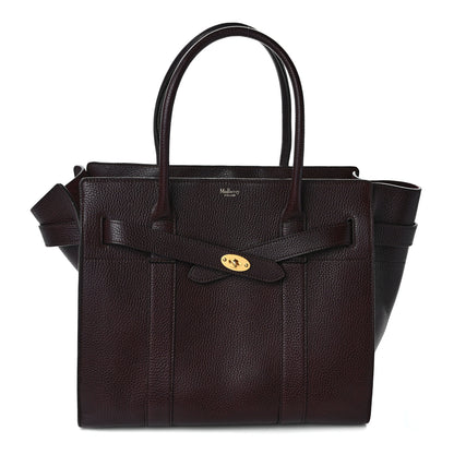 Mulberry Grain Vegetable Tanned Calfskin Zipped Bayswater Oxblood 1 of 12