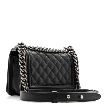 Chanel Caviar Quilted Small Boy Flap Black 3 of 11