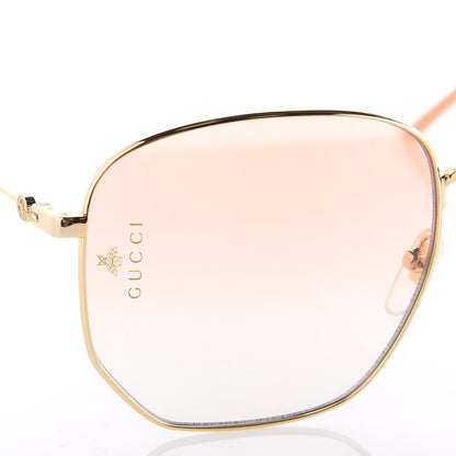 Gucci Oversized Sunglasses GG0396S Gold 5 of 8