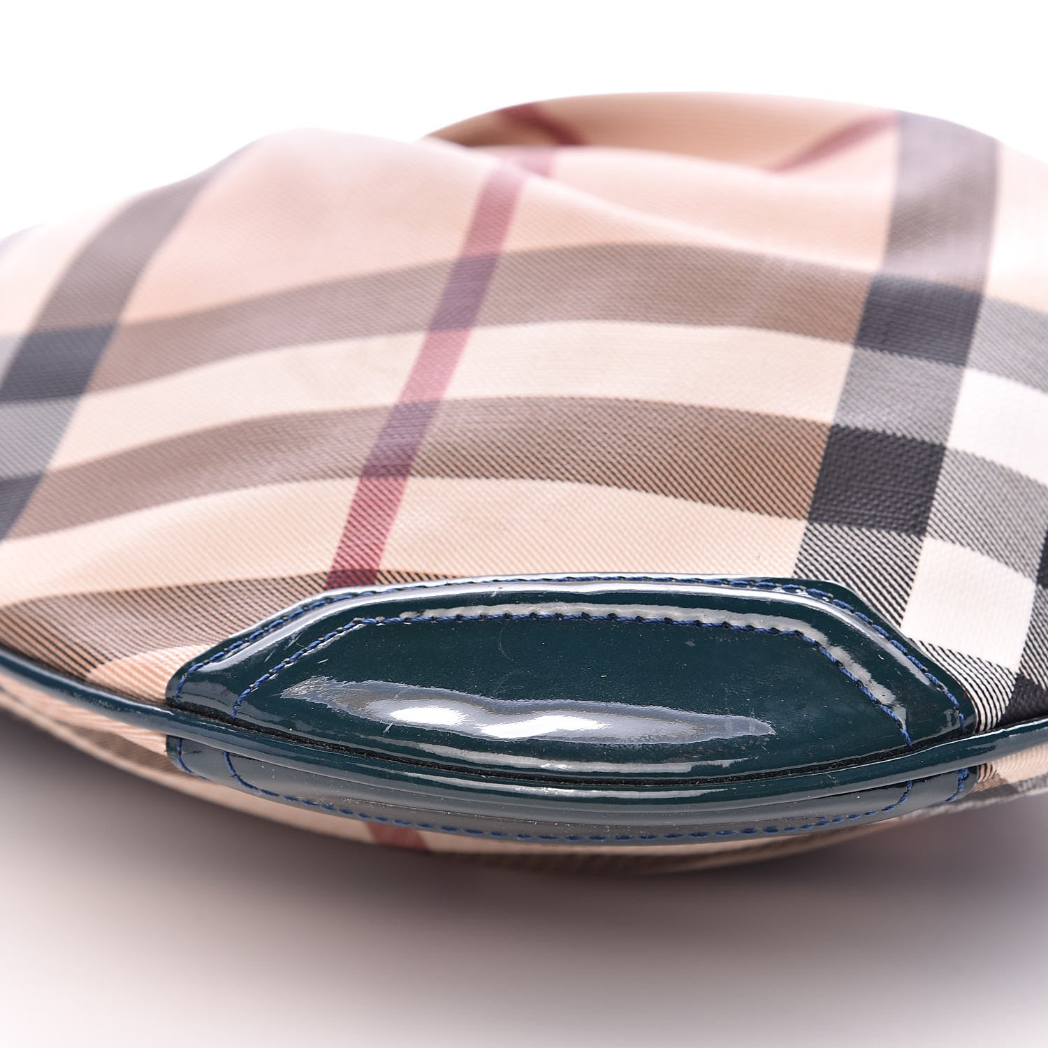 Burberry Patent Nova Check Julia Crossbody Bag Green 8 of 14