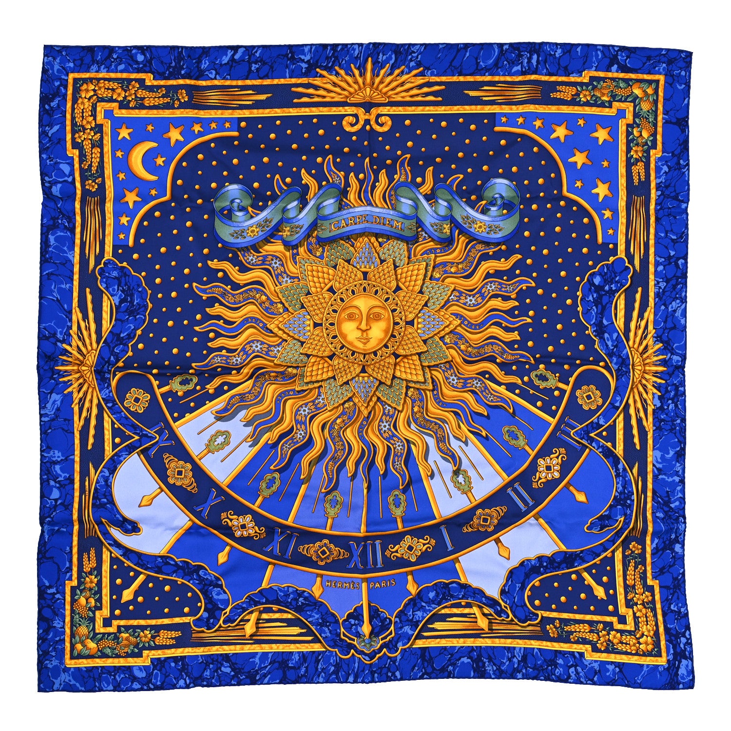 Hermes Silk Carpe Diem Scarf 90 1 of 3