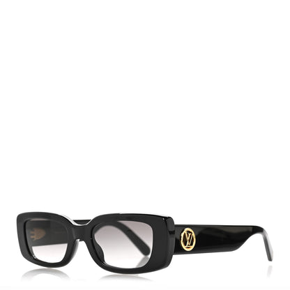 Louis Vuitton Acetate LV Circle Cat Eye Sunglasses Z2109W Black 1 of 8