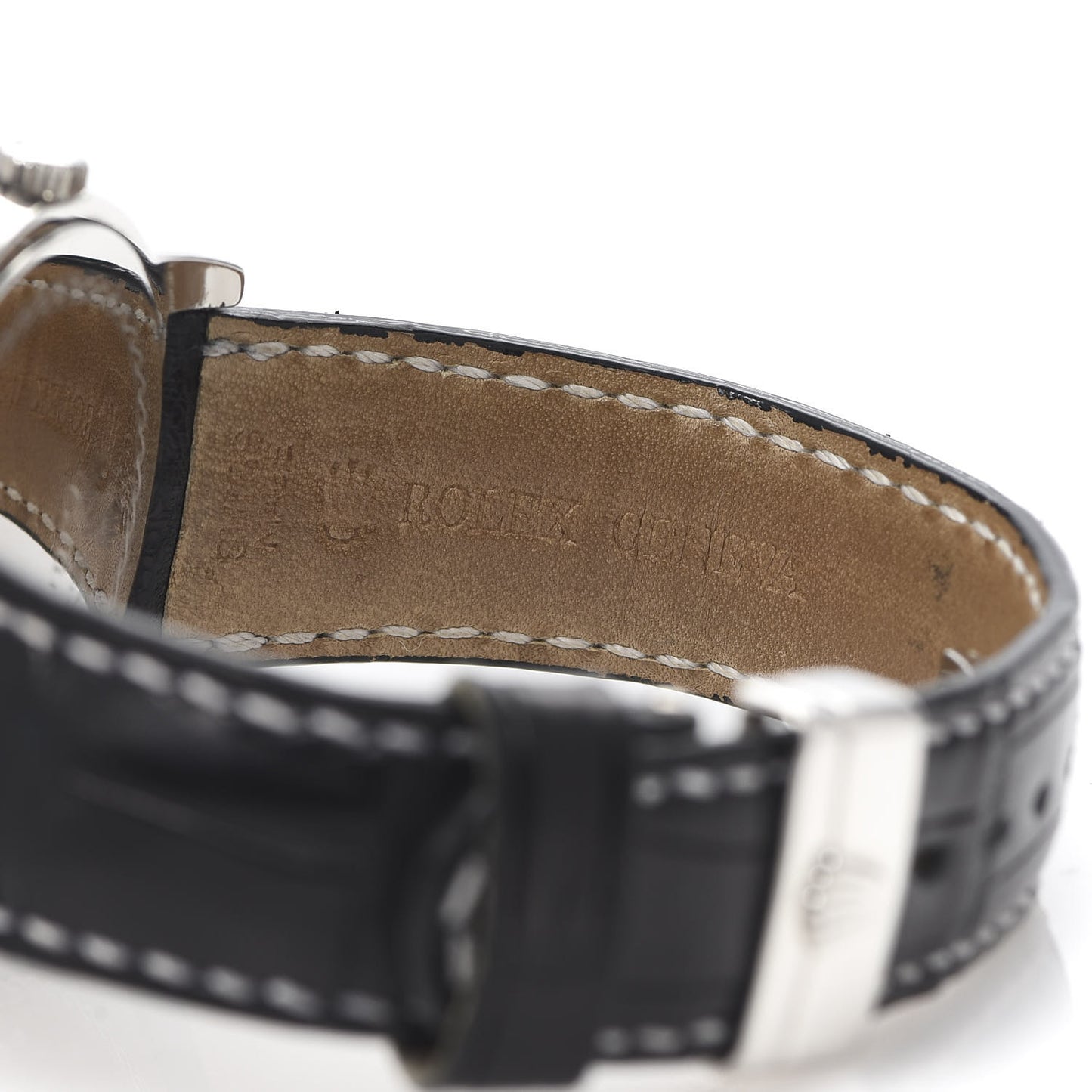 Platinum Alligator 38mm Cellini Cellenium Watch Silver 5241