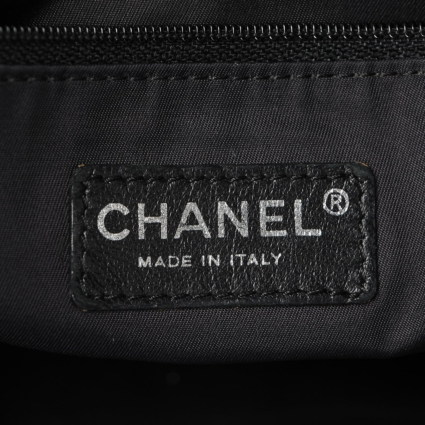 Coated Canvas Large Paris Biarritz Tote Black