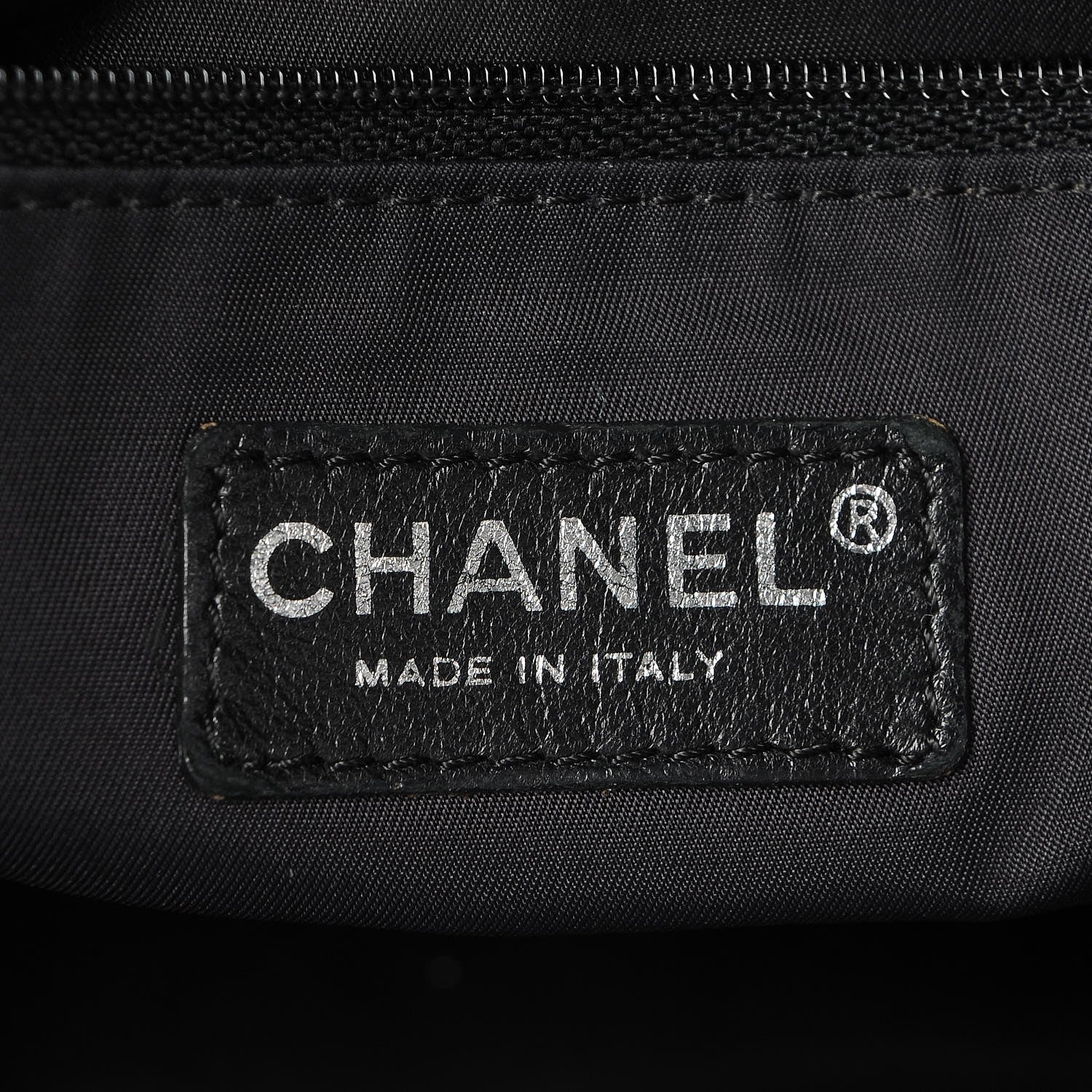 Chanel Coated Canvas Large Paris Biarritz Tote Black 7 of 9