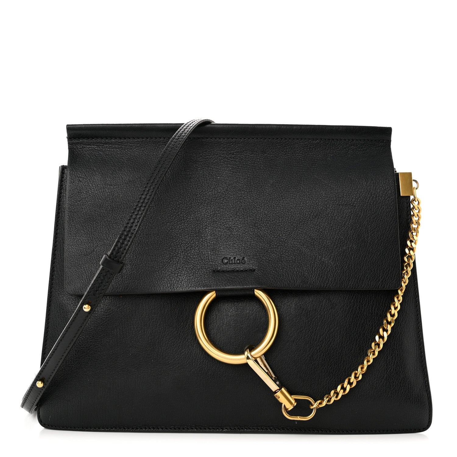 Chloe Calfskin Medium Faye Shoulder Bag Black 1 of 10