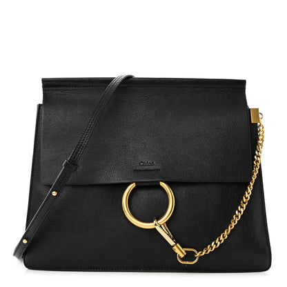 Chloe Calfskin Medium Faye Shoulder Bag Black 1 of 10