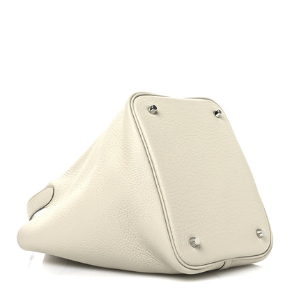 Hermes Taurillon Clemence Picotin Lock 22 MM Craie 4 of 11