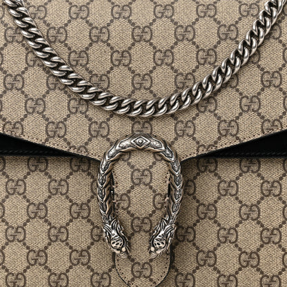 Gucci GG Supreme Monogram Medium Dionysus Shoulder Bag Black 8 of 16
