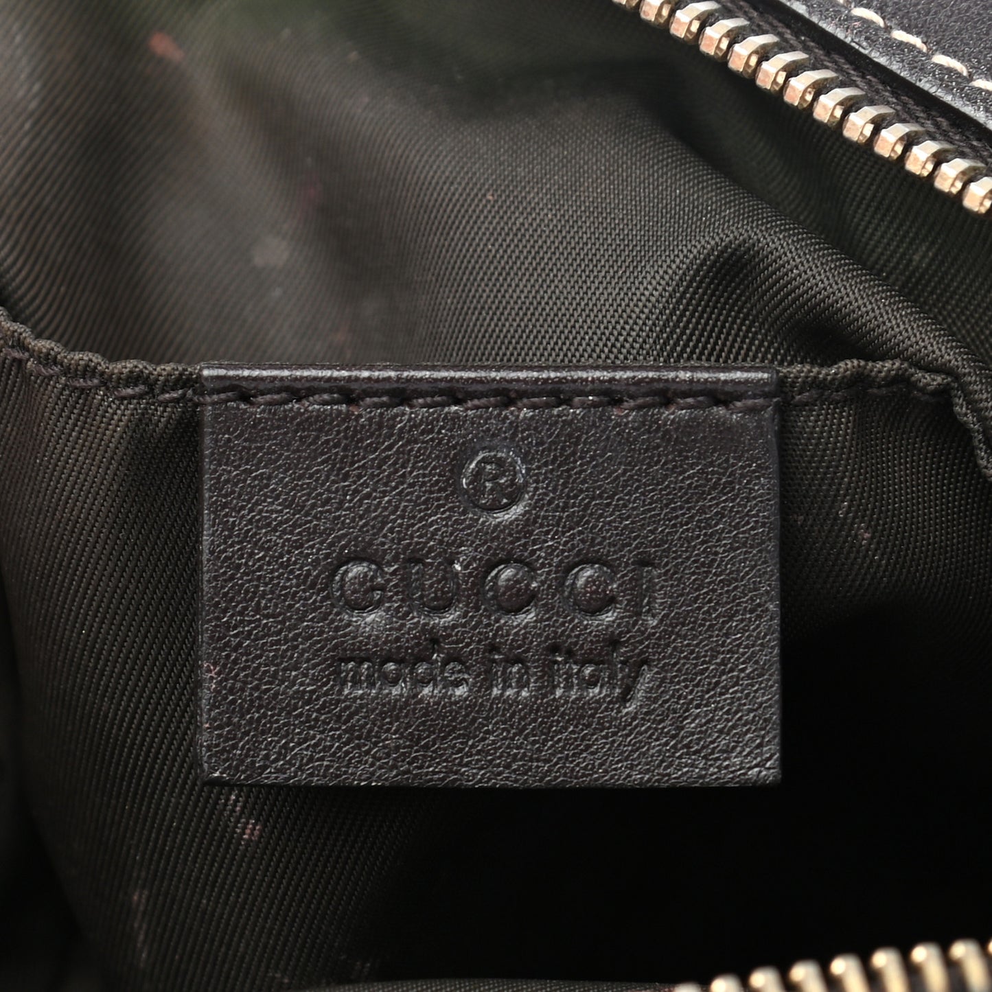 Monogram Medium Bamboo Cosmetic Case Dark Brown