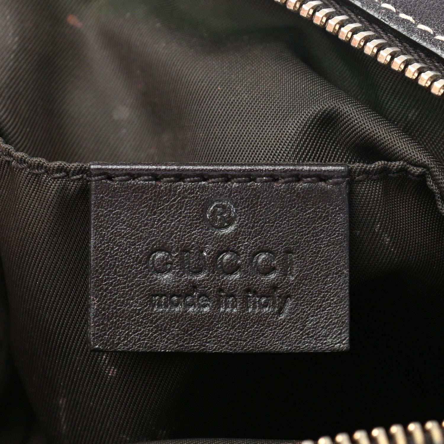 Gucci Monogram Medium Bamboo Cosmetic Case Dark Brown 6 of 9