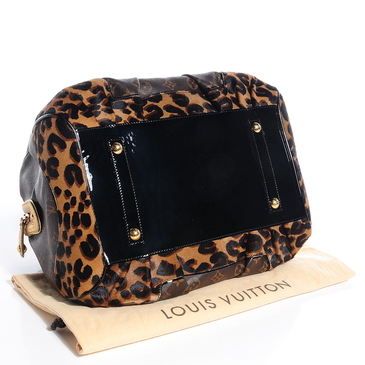 Monogram Leopard Stephen Bag