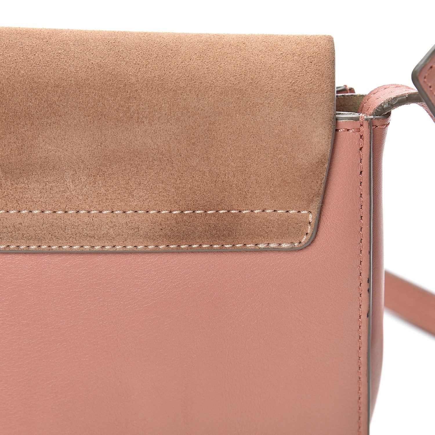 Chloe Suede Calfskin Small Faye Shoulder Bag Blushy Pink 15 of 17