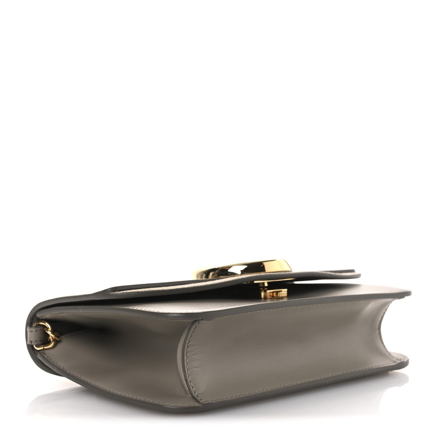 Chloe Calfskin Suede C Clutch With Chain Motty Grey 4 of 13
