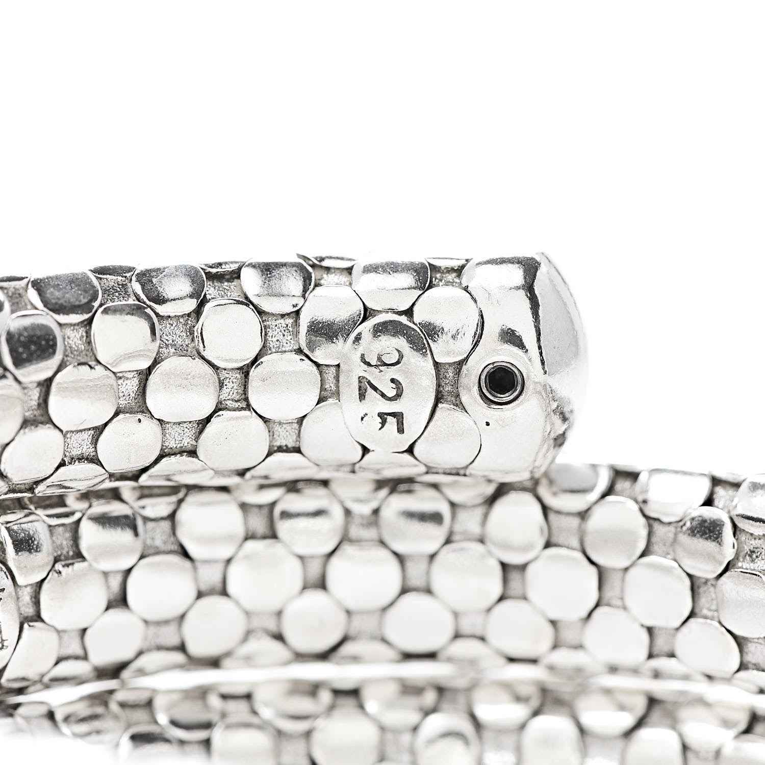 John Hardy Sterling Silver Dot Double Coil Bracelet 4 of 5