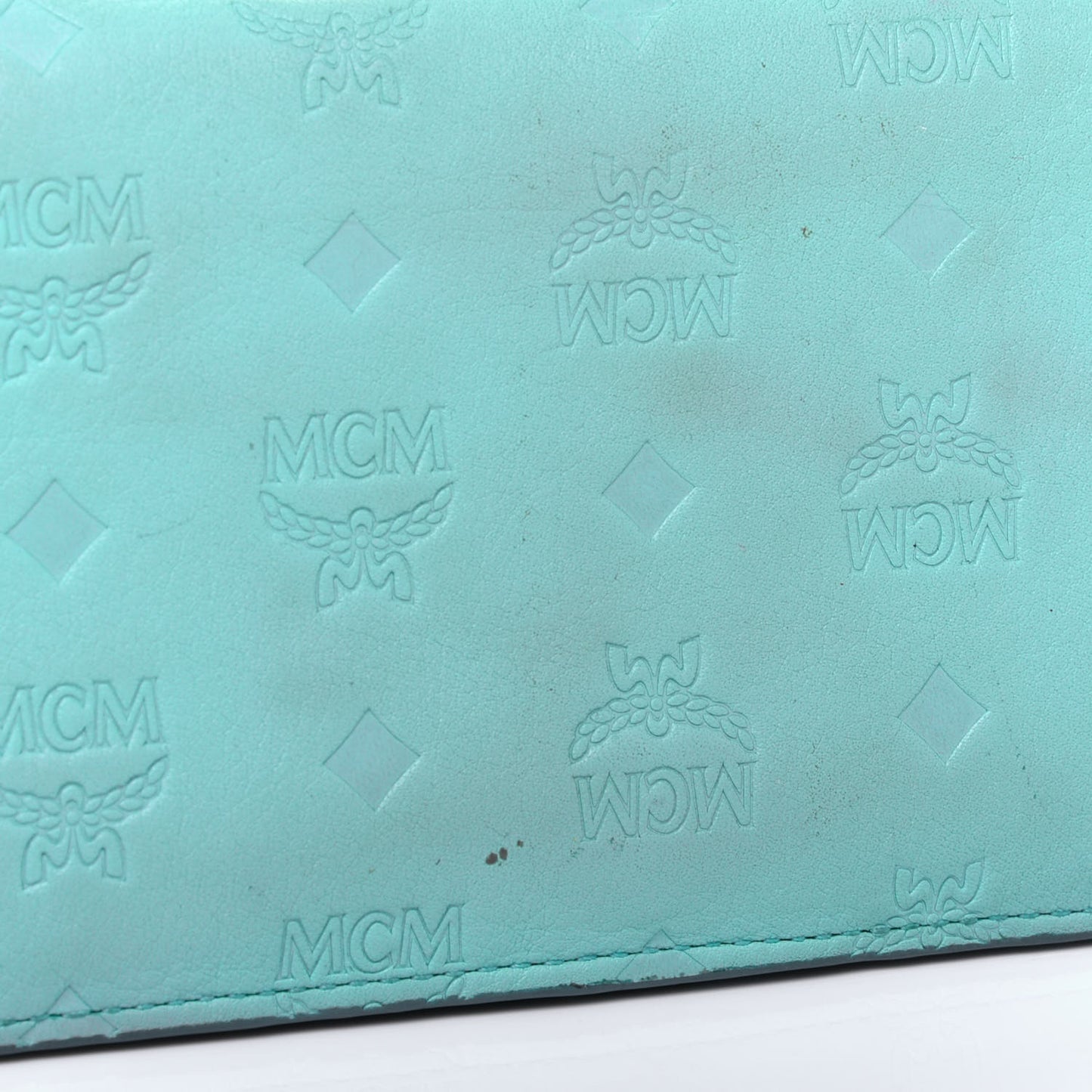 Calfskin Ottomar Large Klara Two Fold Wallet Pool Blue