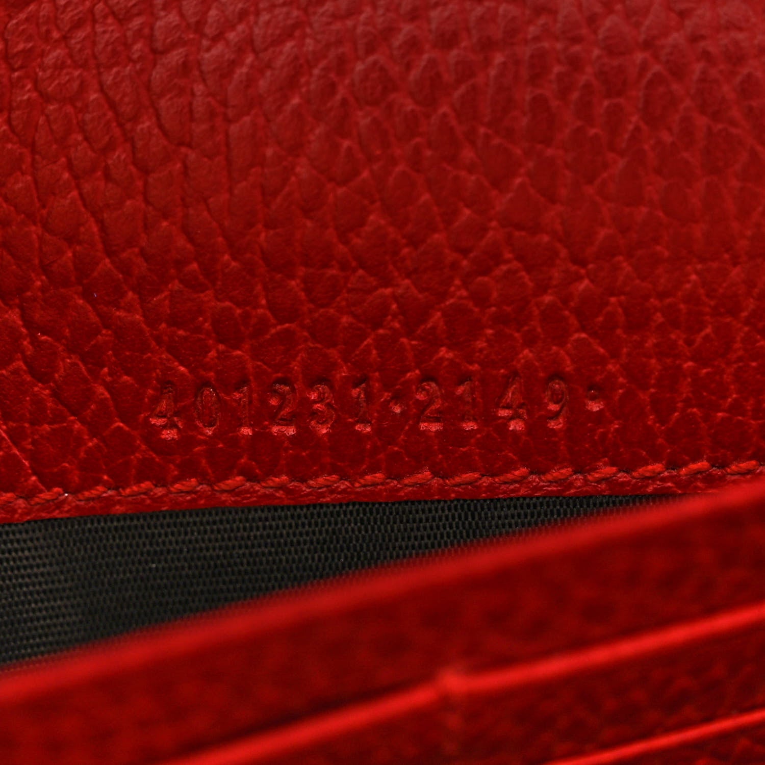 Gucci Calfskin Mini Dionysus Chain Wallet Hibiscus Red 7 of 11