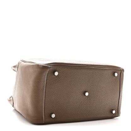 Hermes Taurillon Clemence Lindy 30 Etoupe 4 of 10