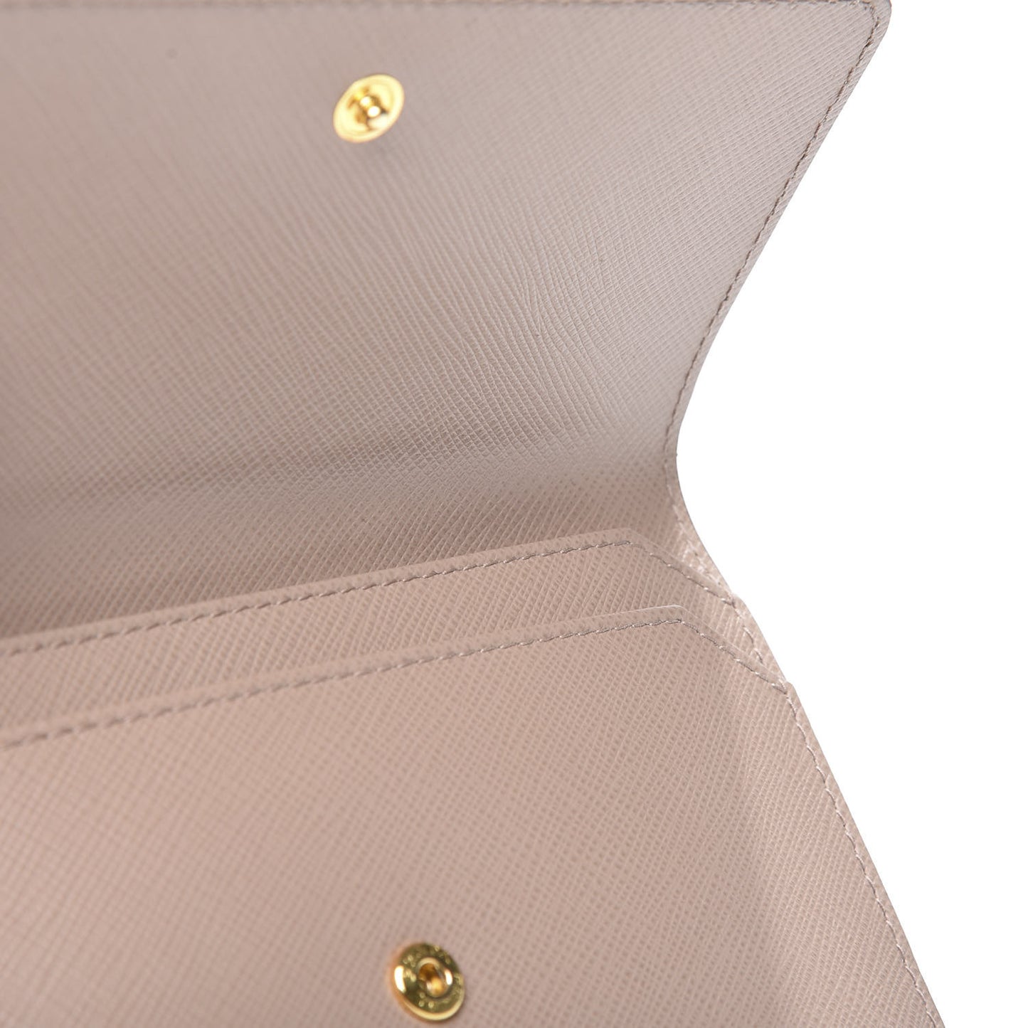 Saffiano Metal Flap Card Holder Cammeo